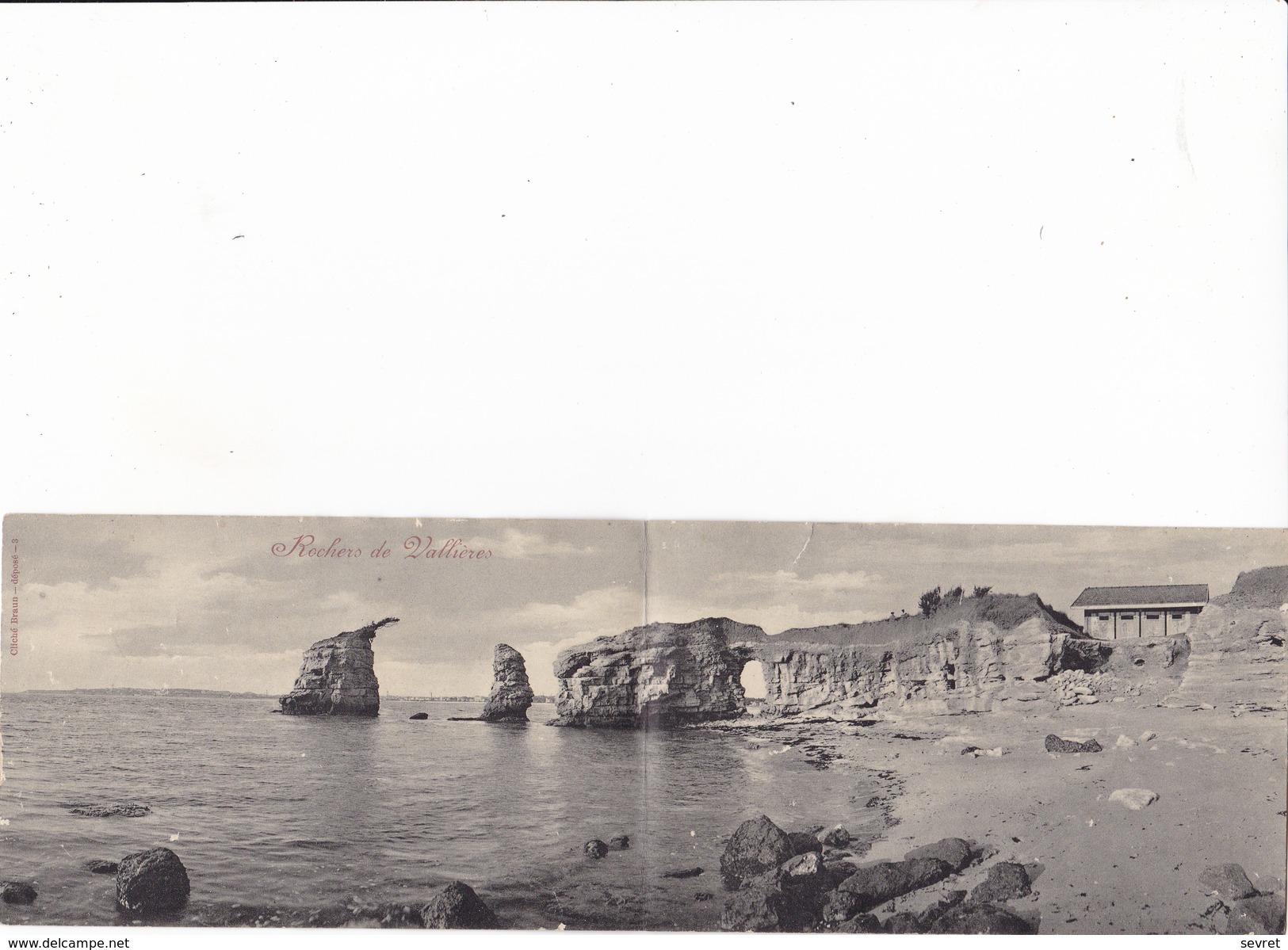 ROCHERS DE VALLIERES. Carte  Panoramique Pas Courante Format 29x9 - Autres & Non Classés