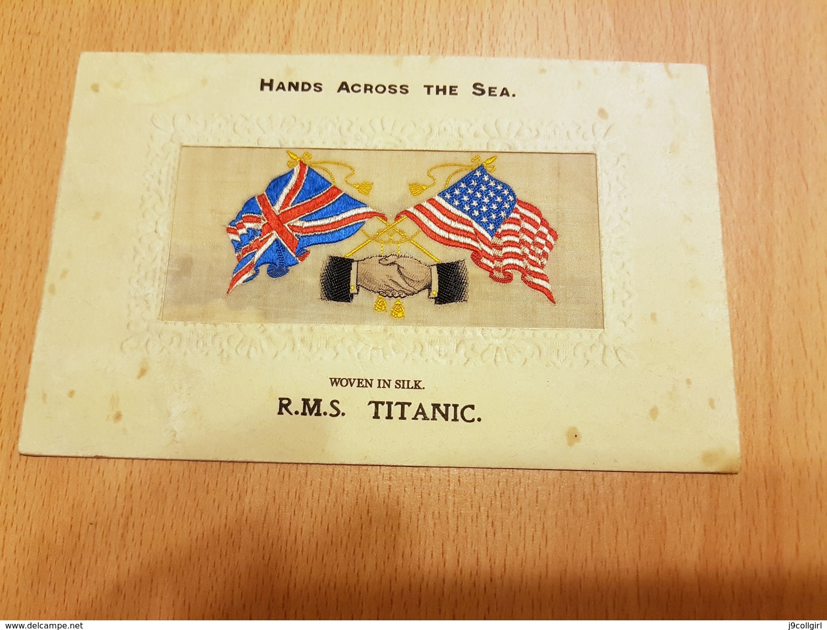 Titanic Silk Postcard Postally Used 10th June 1912. - Dampfer