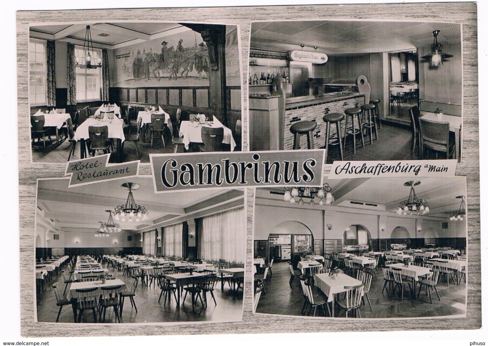 D-7577     ASSCHAFFENBURG : Hotel - Restaurant Gambrinus - Aschaffenburg