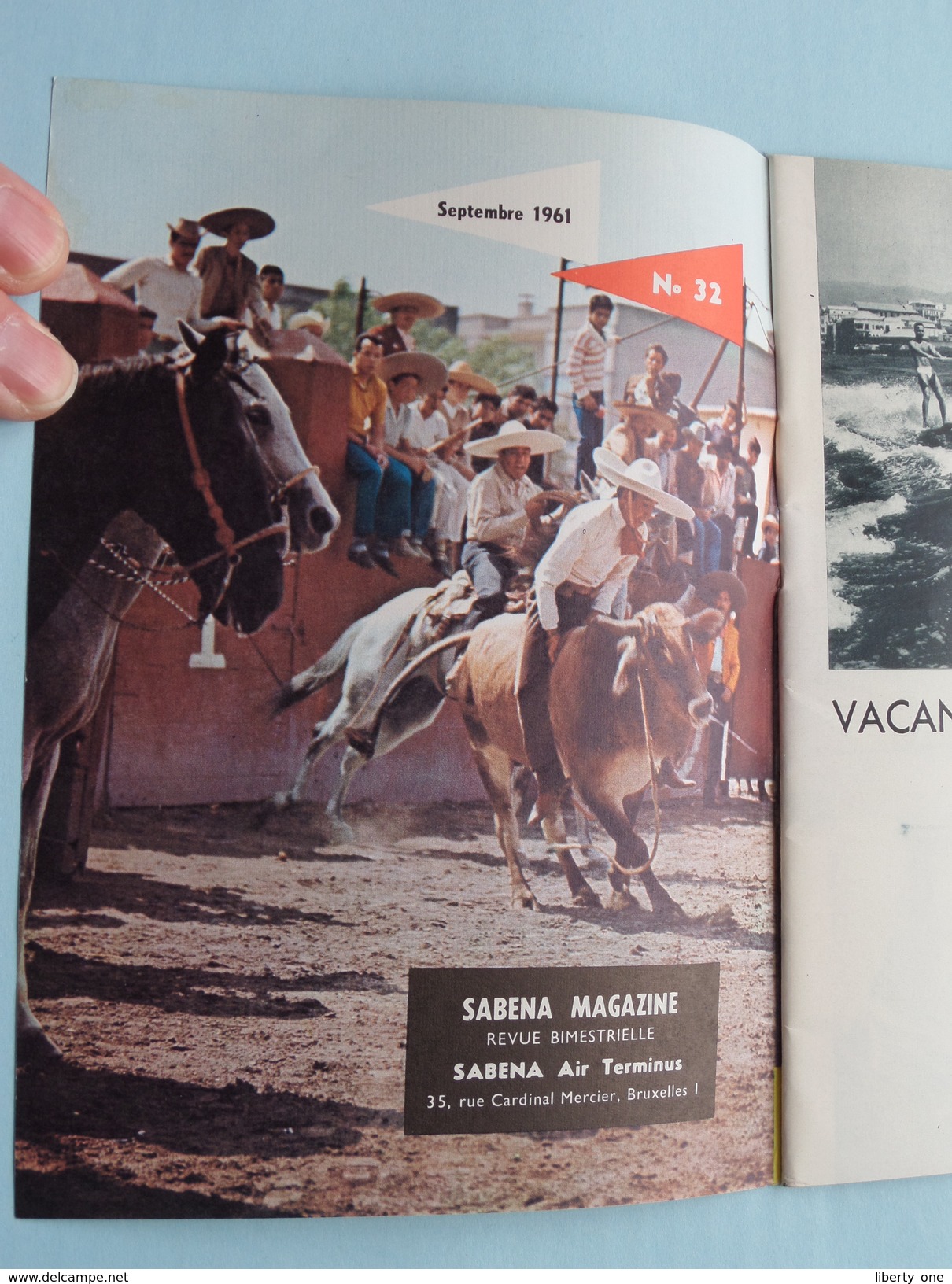 SABENA Magazine Septembre 1961 - N° 32 ( Formaat 13 X 18 Cm. / Details Zie Foto's ) ! - Dépliants Touristiques