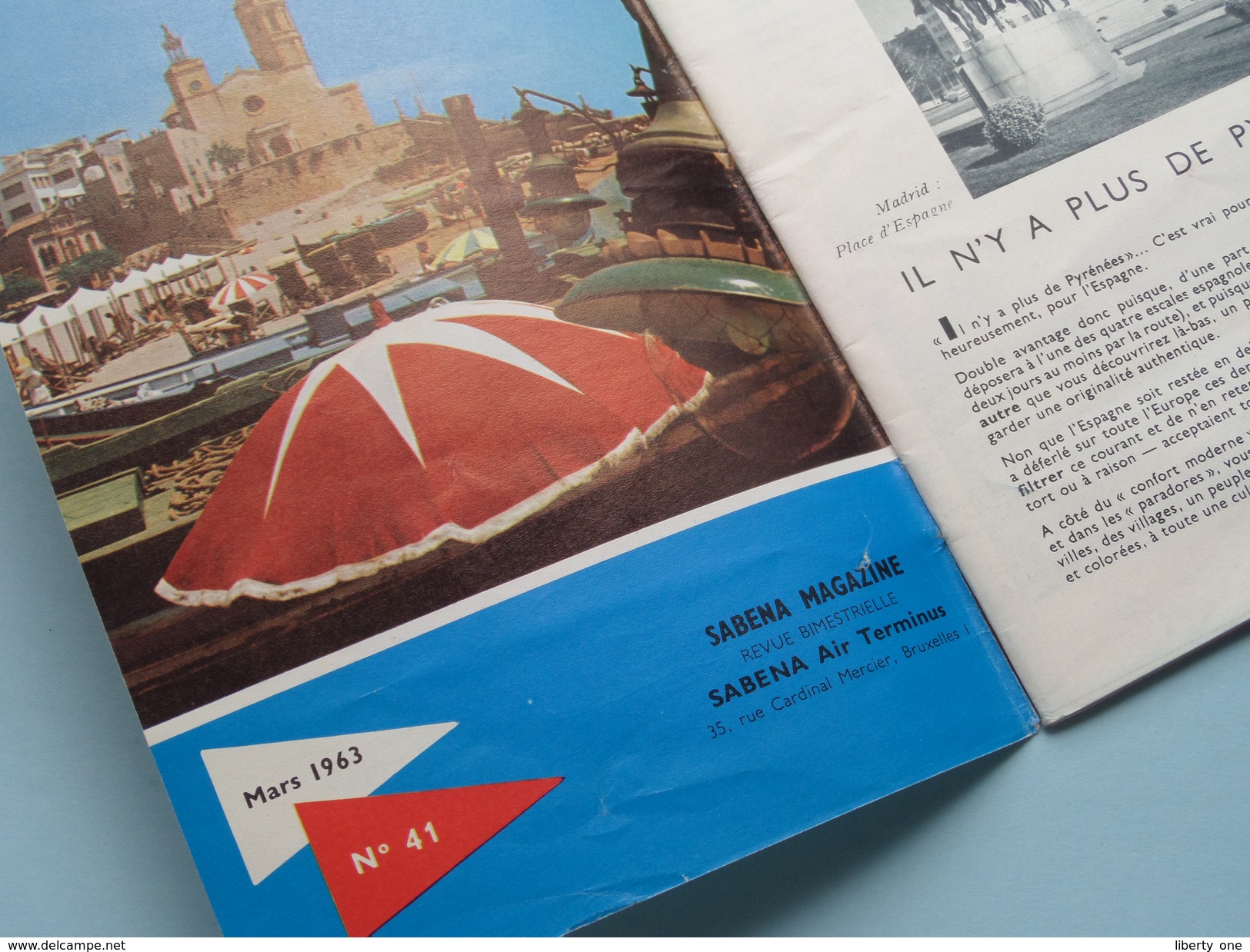 SABENA Magazine Mars 1963 - N° 41 ( Formaat 13 X 18 Cm. / Details Zie Foto's ) ! - Dépliants Touristiques