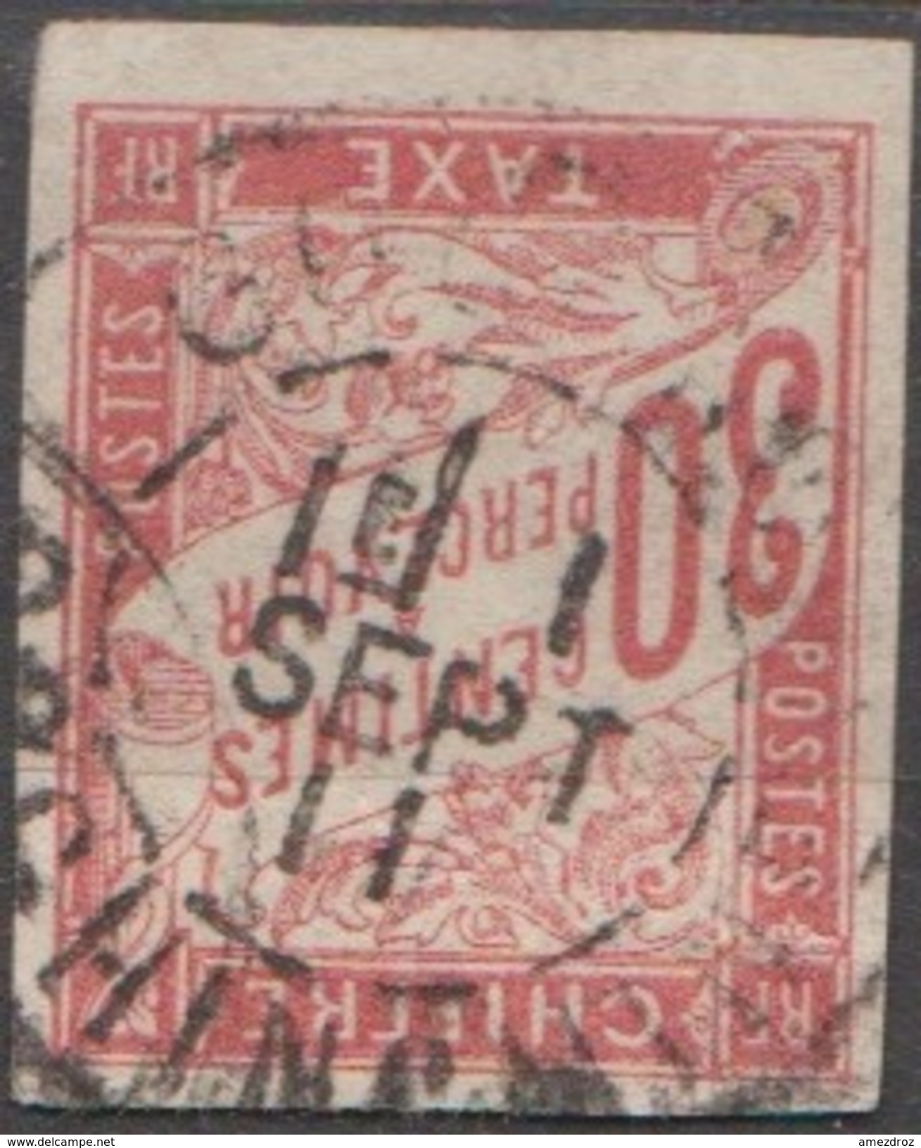 Emissions Générales Colonies Française Taxe 1893-1908 N° 22   Cochinchine Bureau De Gocong  (E9) - Postage Due