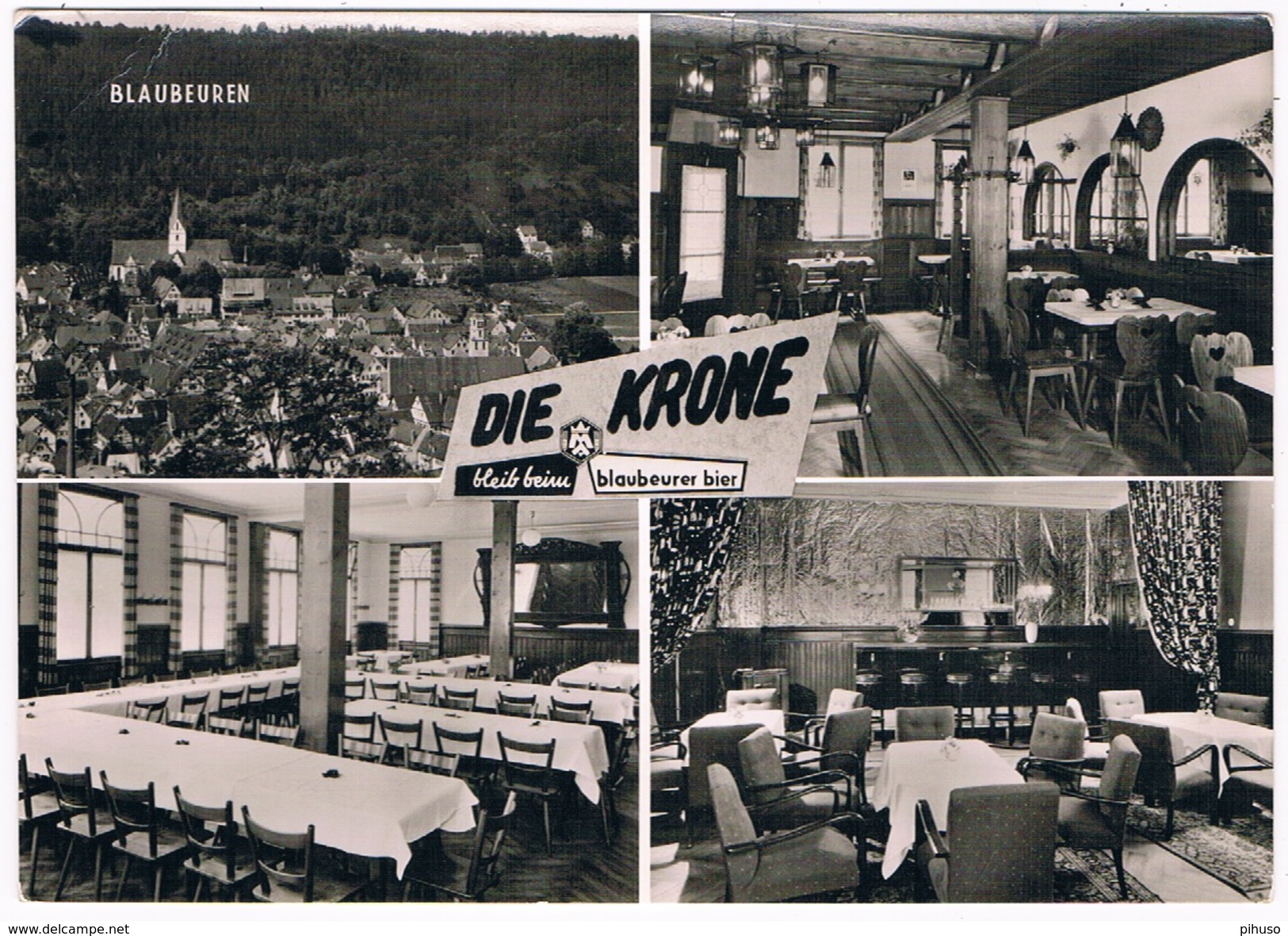 D-7563     BLAUBEUREN : Brauerei Gaststätte Und Hotel Die Krone - Blaubeuren