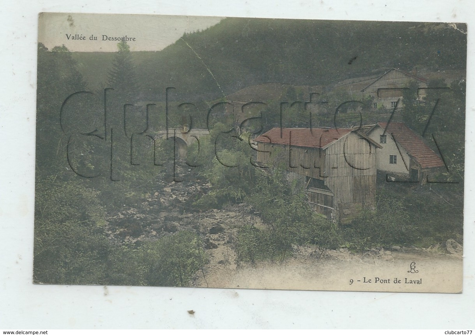 Laval-le-Prieuré (25) : Les Habitations Au Pont  En 1910  PF. - Autres & Non Classés