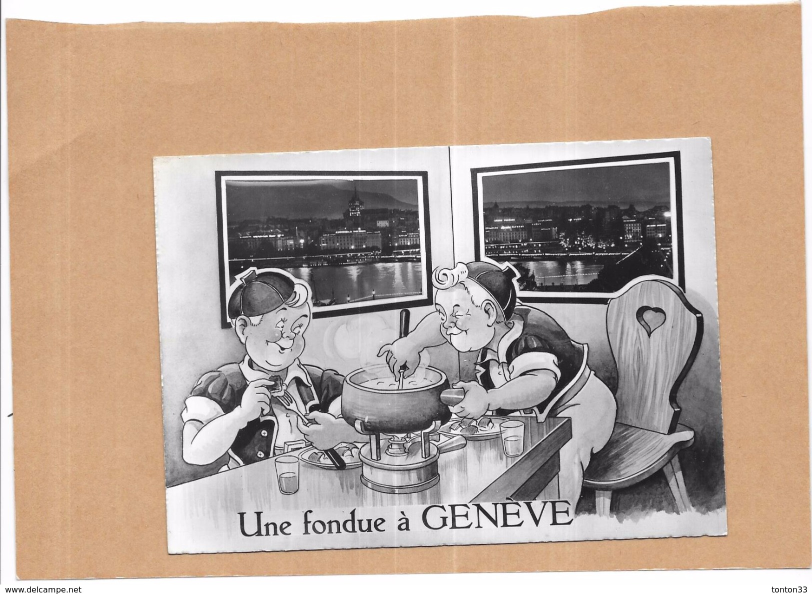 SUISSE - Une Fondue à GENEVE - Edit Jaeger - ORL - - Genève