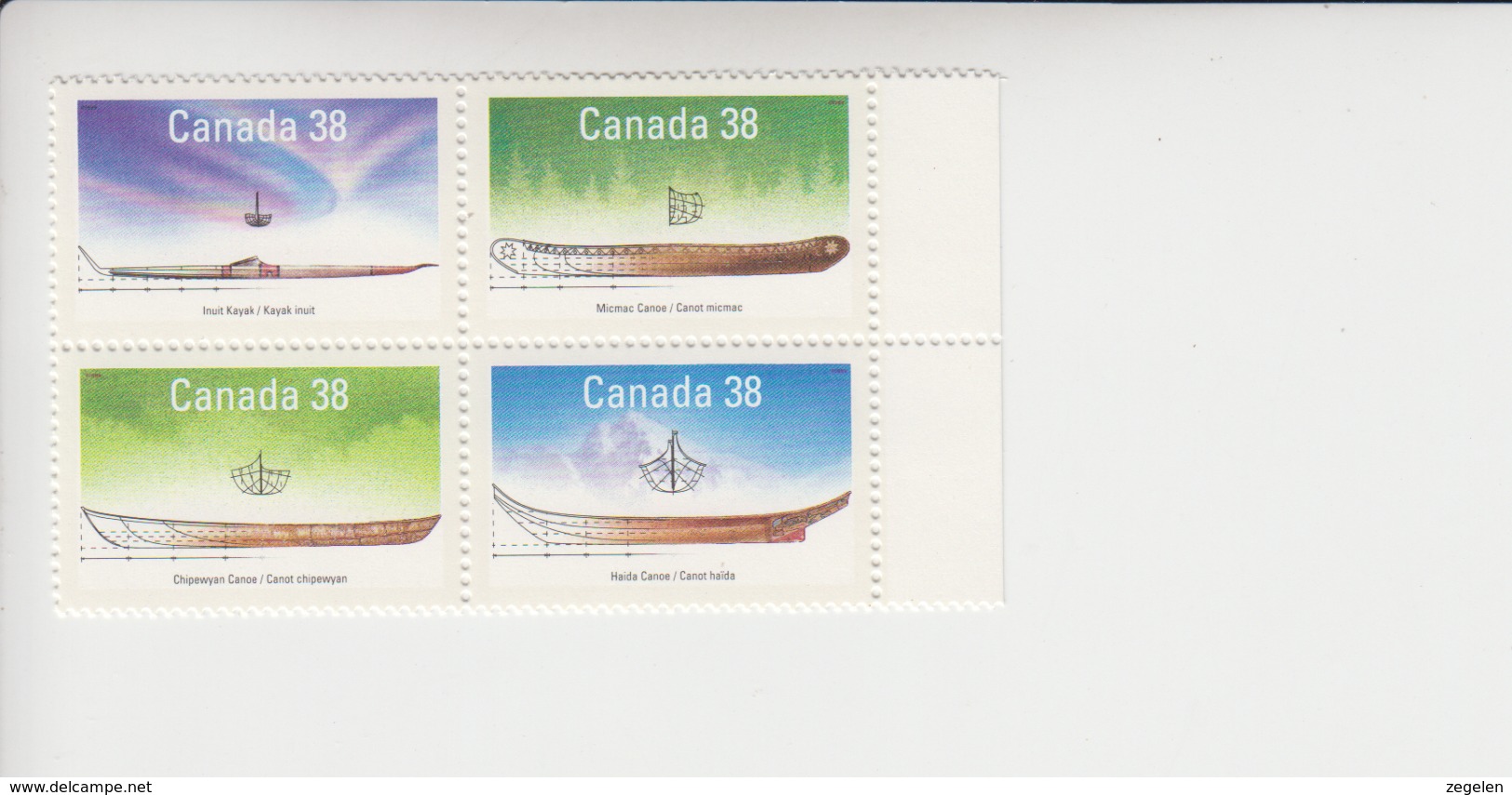Canada(Kanada) Cat.Michel 1124/1127 Viererblock  ** - Unused Stamps