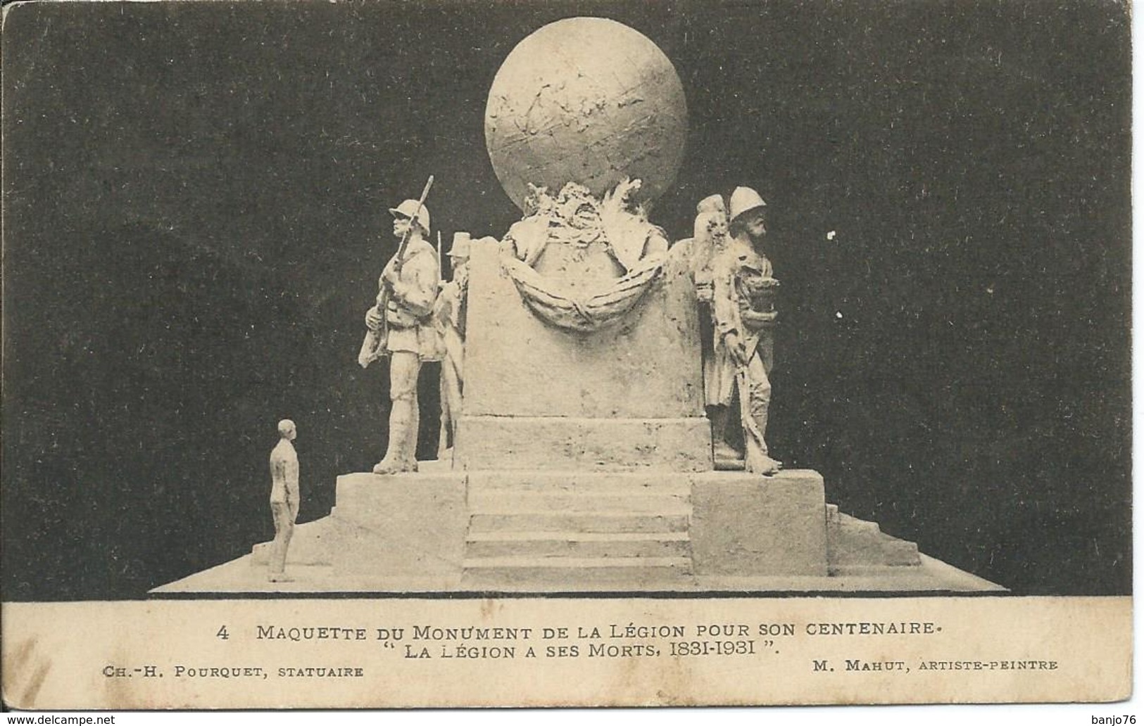 ALGERIE - Sidi-Bel-Abbès - Maquette Du Monument De La Légion Pour Son Centenaire " La Légion à Ses Morts -" - Sidi-bel-Abbes