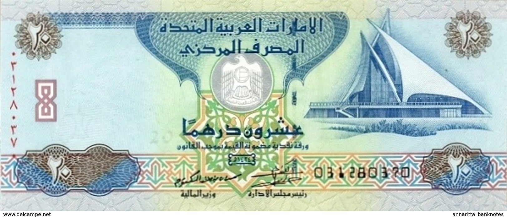 UNITED ARAB EMIRATES 20 DIRHAMS 1434 (2013) P-28b UNC  [AE228b] - Verenigde Arabische Emiraten