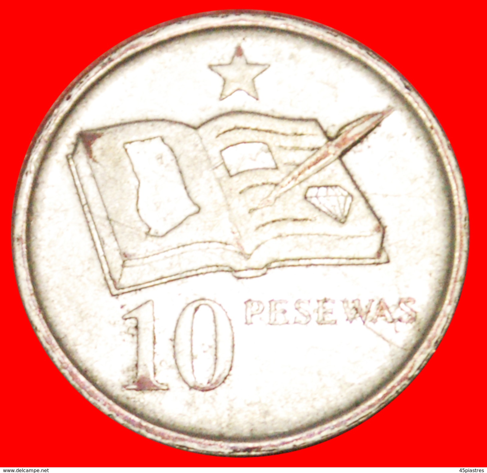 * DIAMOND: GHANA ★ 10 PESEWAS 2007! LOW START&#x2605; NO RESERVE! - Ghana