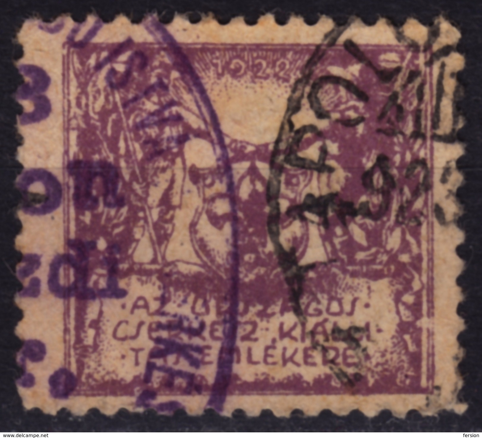 SCOUT SCOUTS Association EXHIBITION - Used LABEL / CINDERELLA / VIGNETTE - 1922 Hungary - Used - Oblitérés