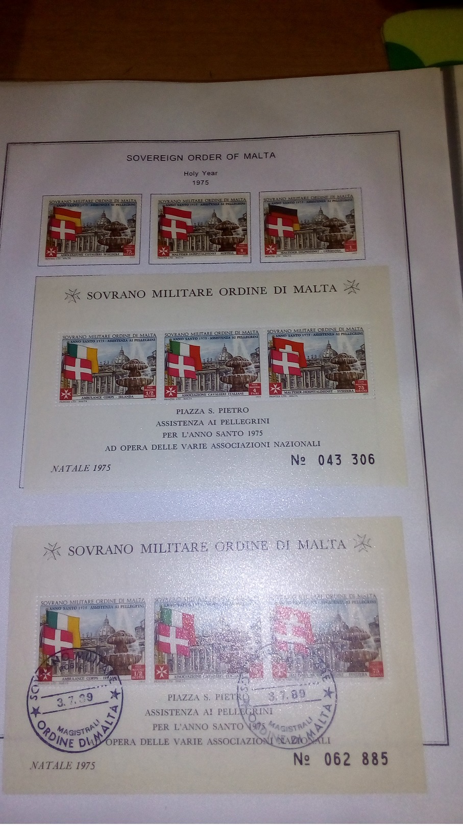 Smom 1966/1988 Stamps collection in Album Scott.Nuovi See Scans