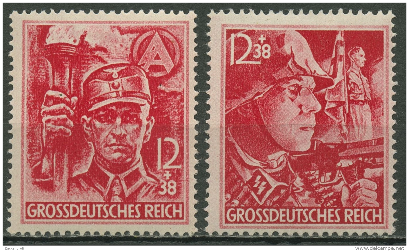 Deutsches Reich 1945 Sturmabteilung, Schutzstaffel 909/10 Mit Falz - Neufs