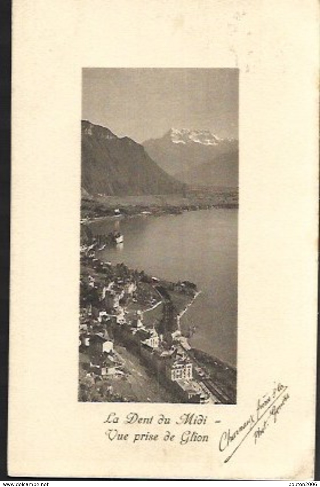 Glion 1909 La Dent Du Midi Charmaux Frères - Ilanz/Glion