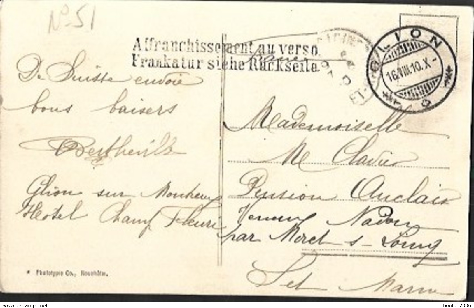 Glion 1910 Montreux Clarens - Ilanz/Glion