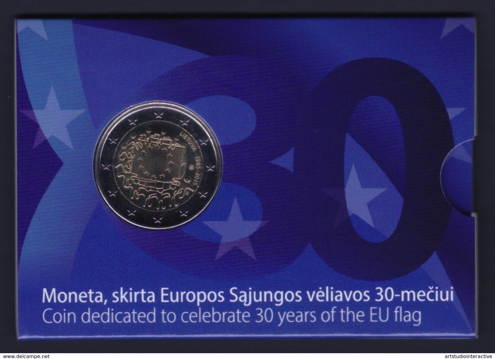 2015 LITUANIA "EMISSIONE COMUNE"  2 EURO COMMEMORATIVO FDC (COINCARD) - Lituania