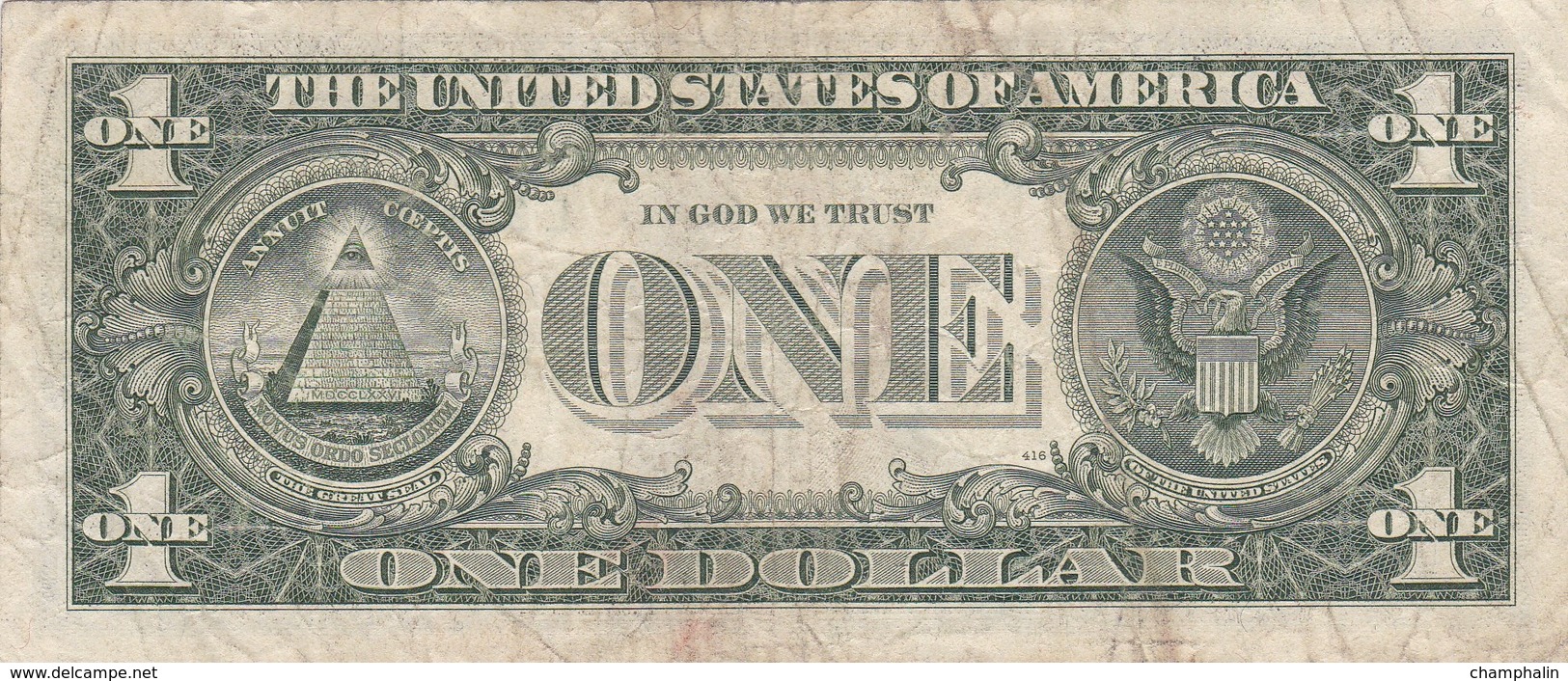 Etats-Unis D´Amérique - Billet De 1 Dollar - George Washington - San Francisco L - 1981 A - Billets De La Federal Reserve (1928-...)