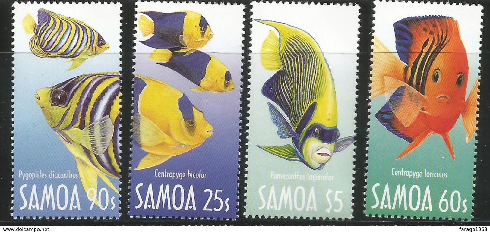 2004 Samoa Fish Poissons   Complete Set Of 4 MNH - Samoa (Staat)