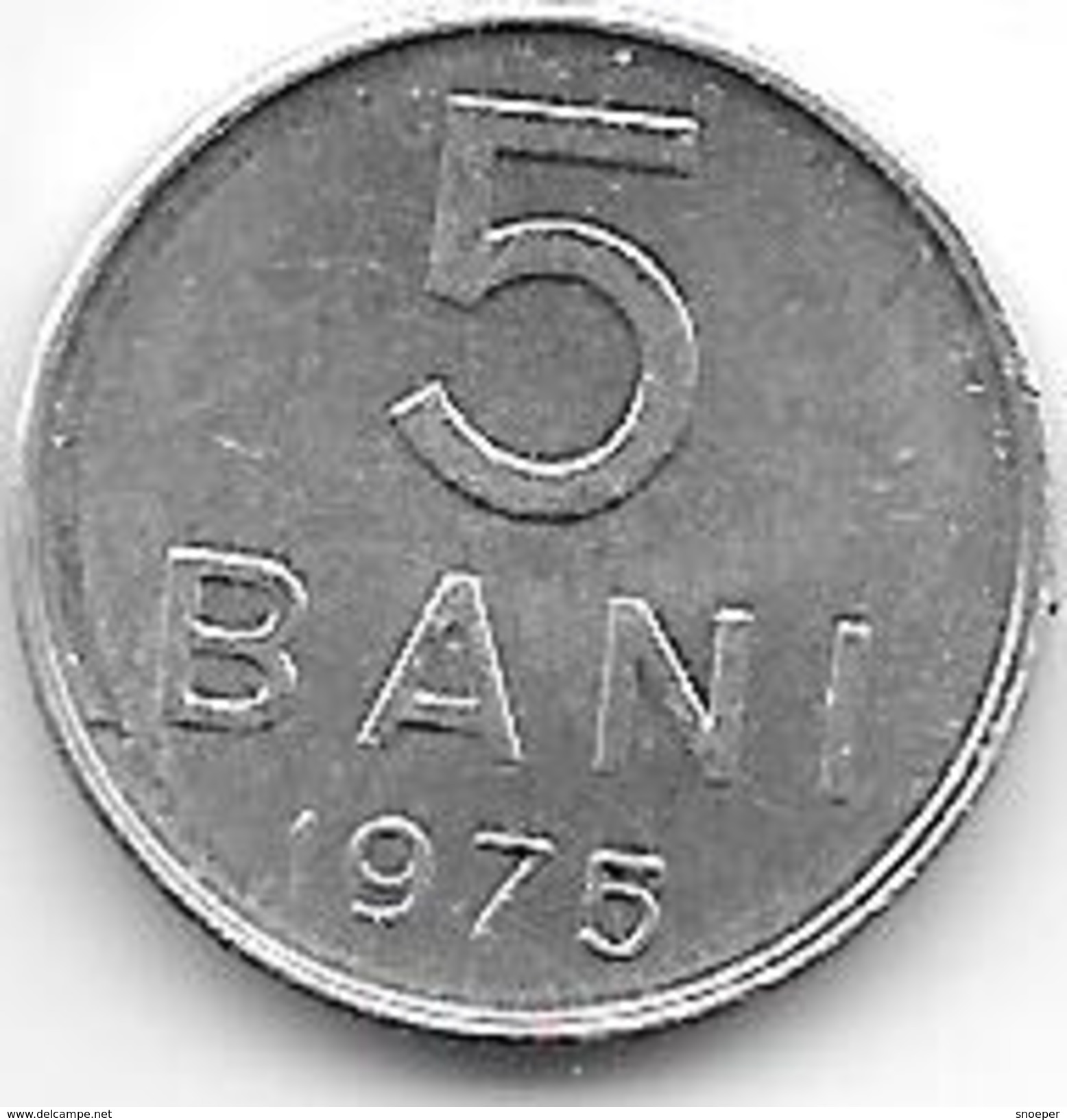 Romania 5 Bani 1975  Km 92a    Xf+ - Roemenië