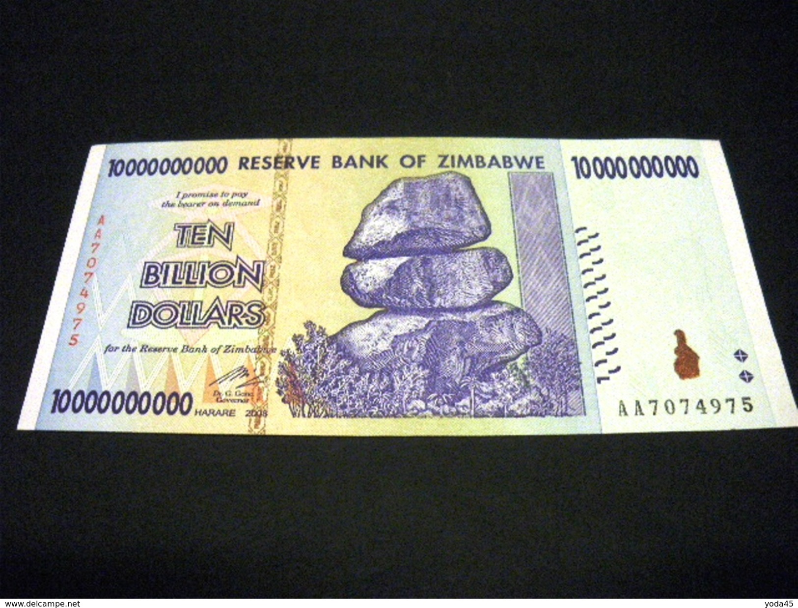 ZIMBABWE 10 Billion De Dollars 2008 , Pick N°85 , ZIMBABWE - Zimbabwe