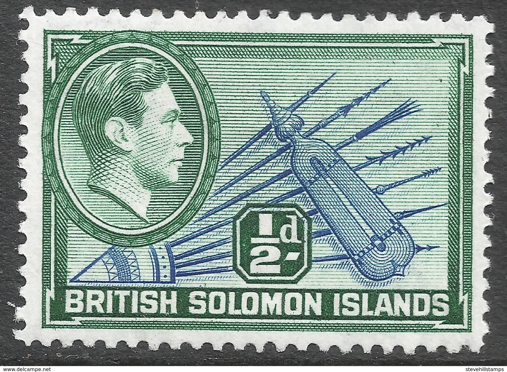 British Solomon Islands. 1939-51 KGVI. ½d MH. SG 60 - Islas Salomón (...-1978)