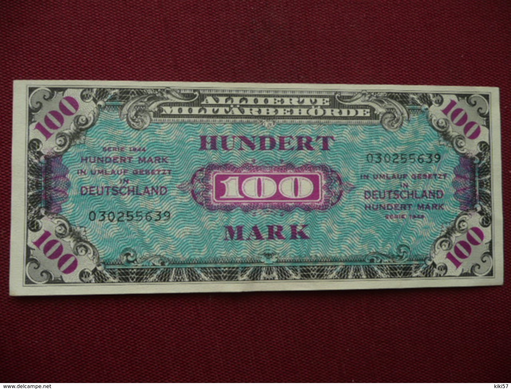 ALLEMAGNE Billet De 100 Mark 1944 Superbe état - 100 Mark