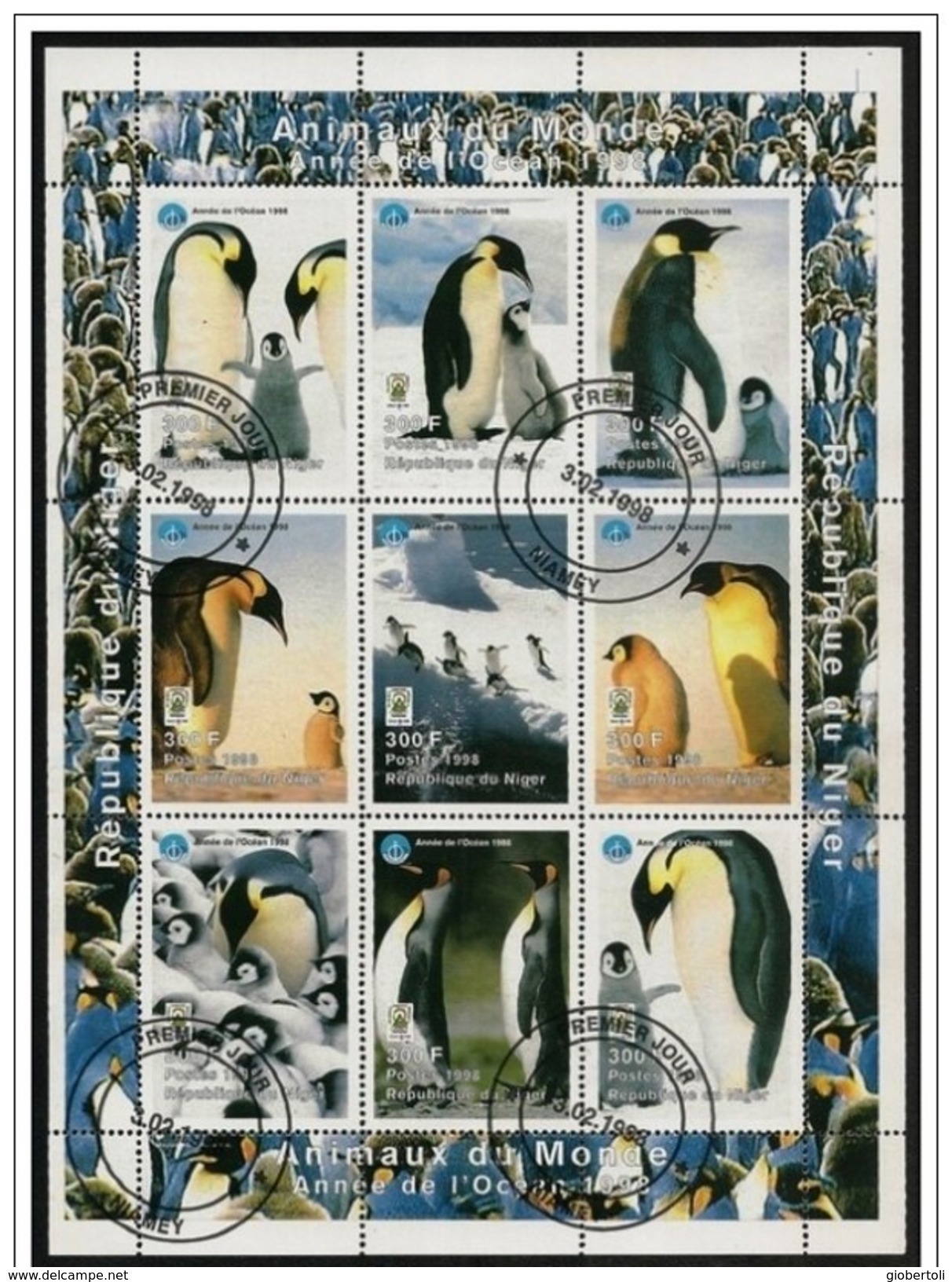 Niger: FDC, Foglietto, Block, Bloc, Pinguino Imperatore, Manchot Empereur, Emperor Penguin - Faune Antarctique