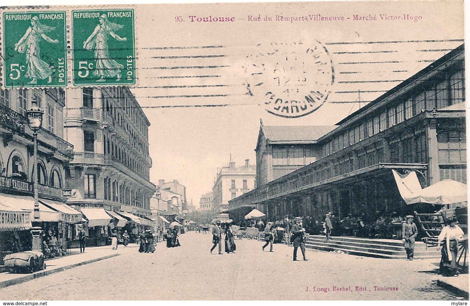 Cpa 31 Toulouse  Rue  Du Rempart-Villeneuve Marché Victor Hugo - Toulouse