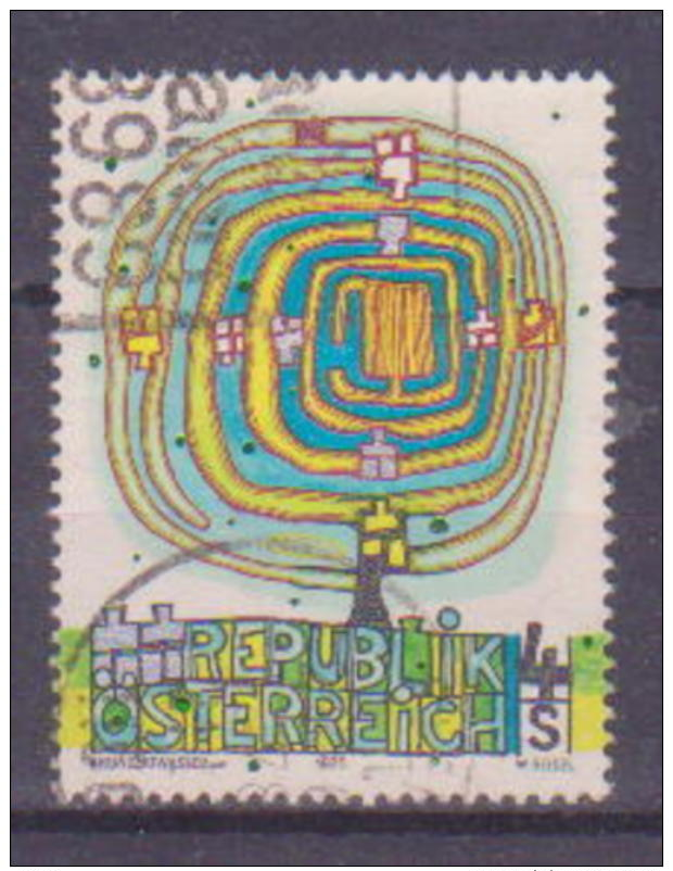 64-436 // A - 1975   MODERN ART - HUNDERWASSERT  Mi 1505 O - Used Stamps