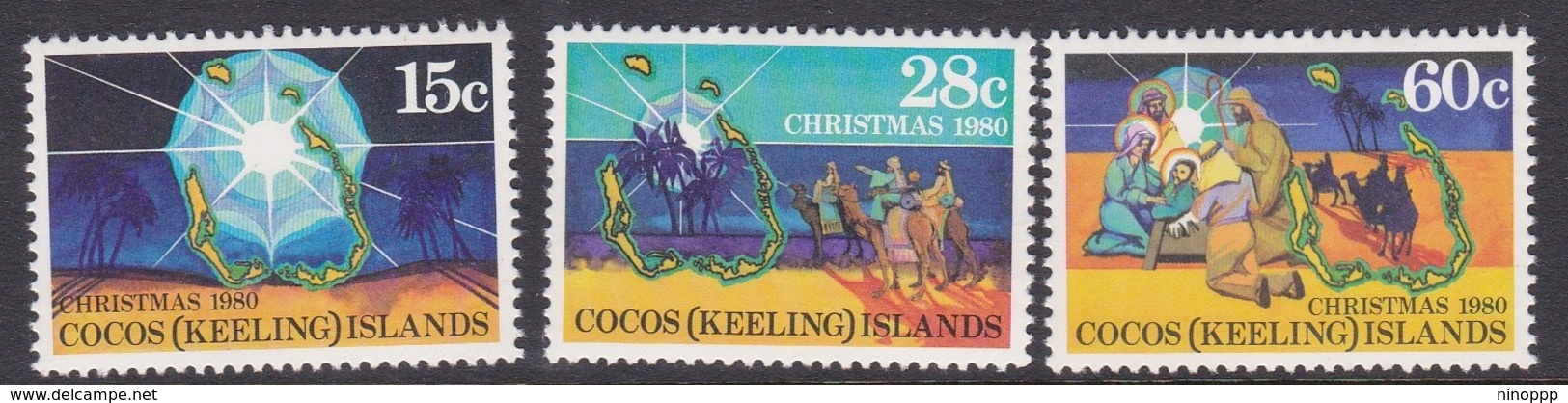 Cocos (Keeling) Islands SG 50-52 1980 Christmas MNH Set - Cocos (Keeling) Islands