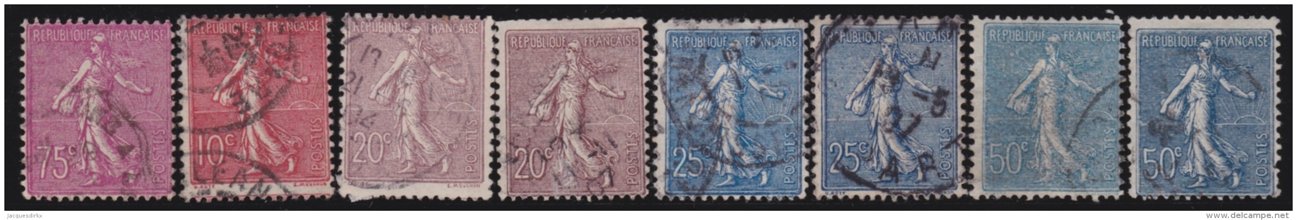 France   .     Yvert   .        8  Timbres       .       O     .      Oblitéré - Used Stamps