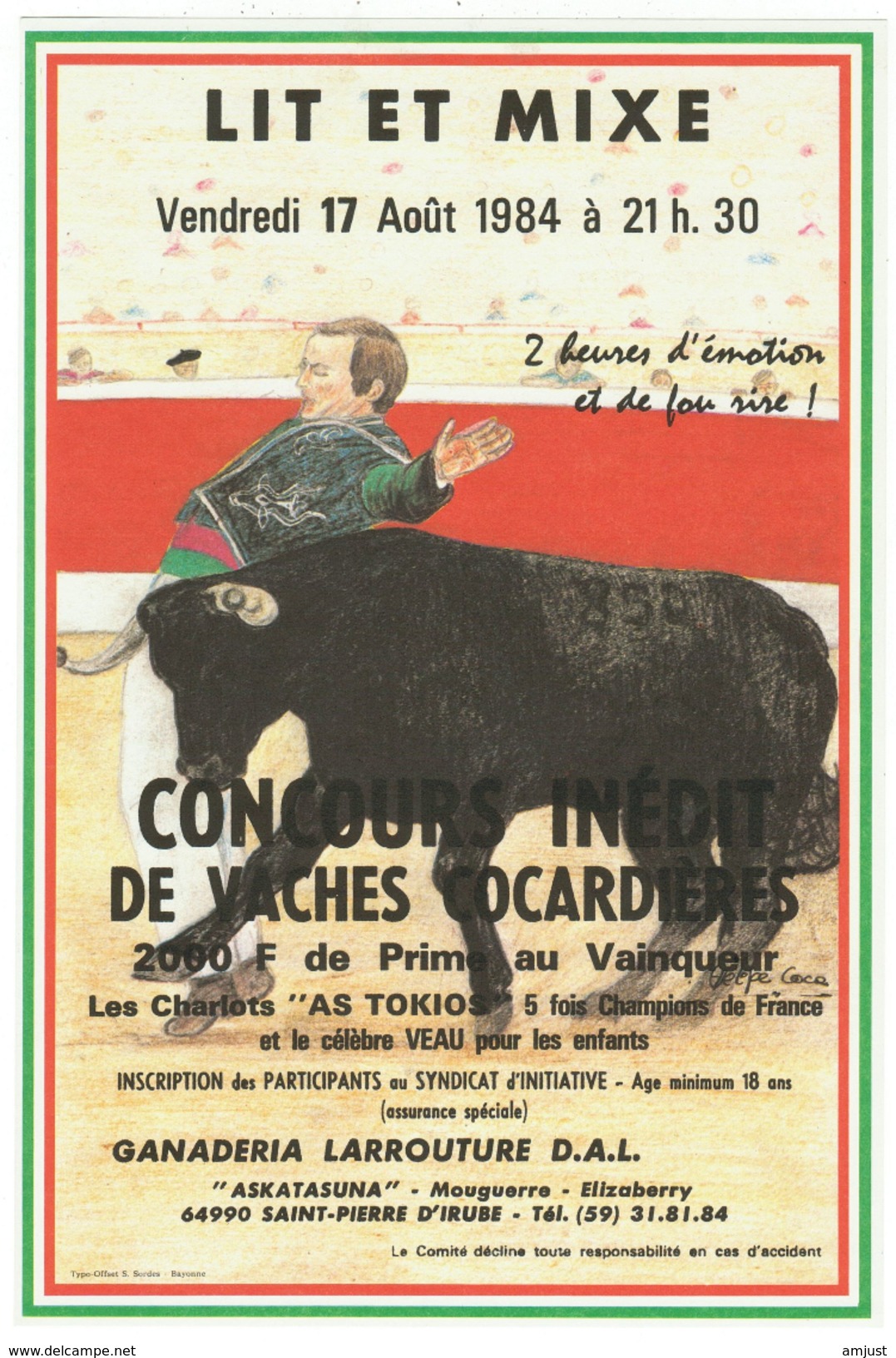 Affiche // Concours Inédit De Vaches Cocardières à Saint-Pierre D'Irube - Affiches