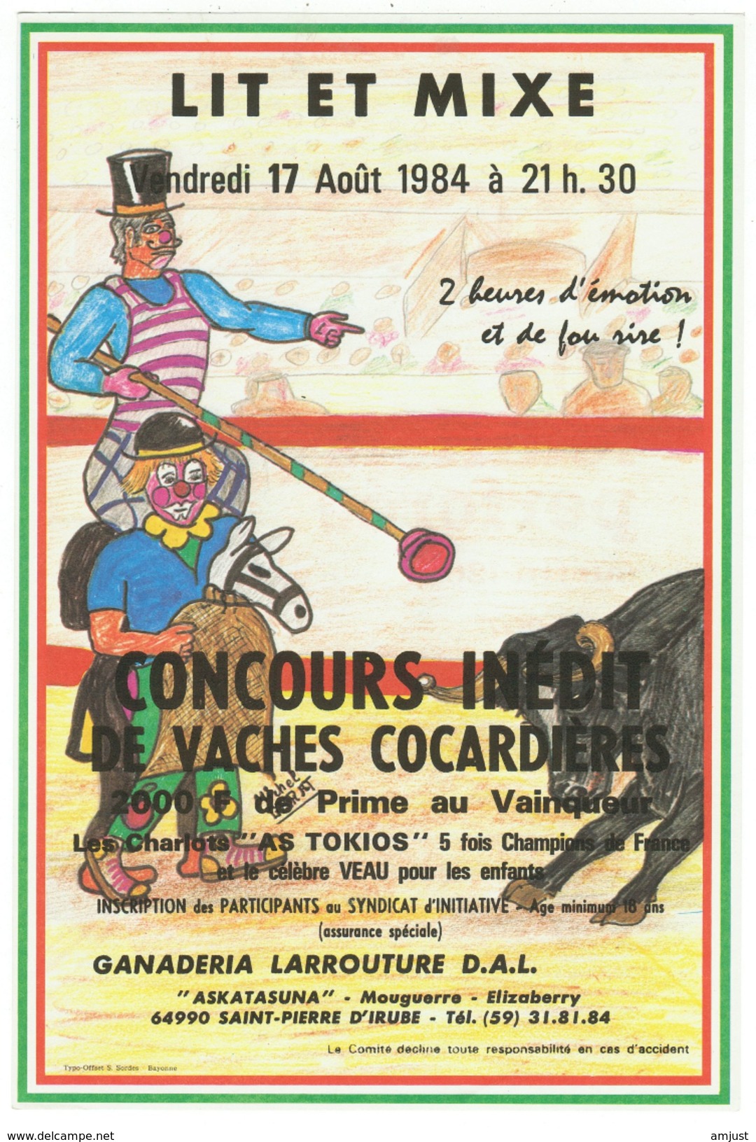 Affiche // Concours Inédit De Vaches Cocardières à Saint-Pierre D'Irube - Affiches