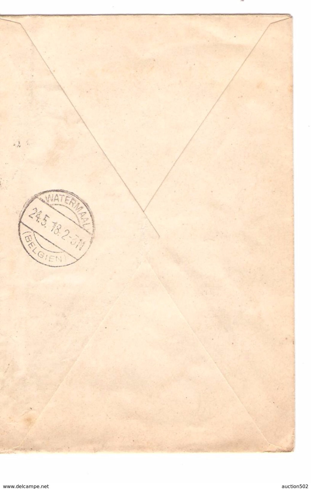 Suisse-Switzerland Registered Cover Oerlikon 21/5/1918 Censored To Belgium Watermael PR4621 - Lettres & Documents