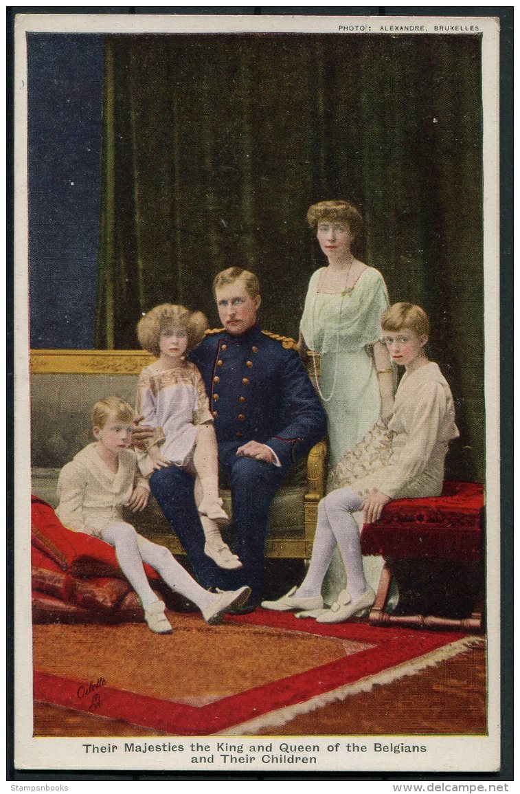 Belgium Tuck Oilette Postcard 8765. The Belgian Royal House. King, Queen &amp; Children. - Royal Families