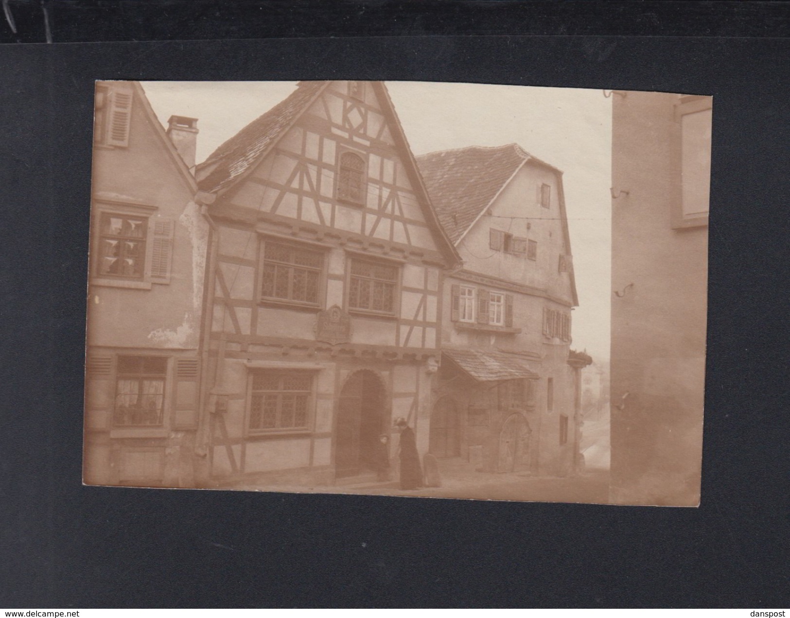 Originalphoto Marbach Schillers Geburtshaus 1905 - Marbach