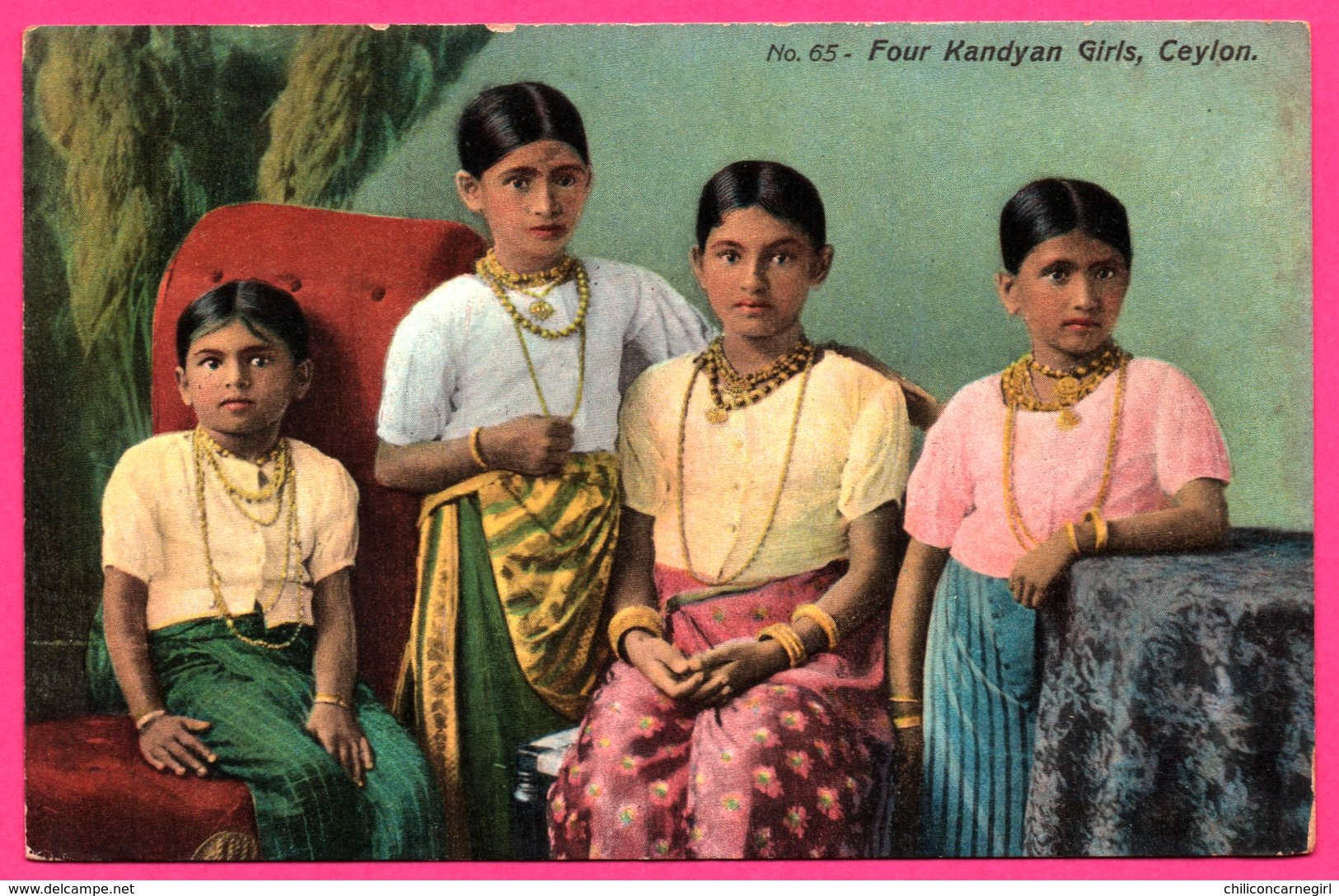 Ceylon - Four Kandyan Girls - THE COLOMBO APOTHECARIES Co Ltd - Colorisée - Sri Lanka (Ceylon)