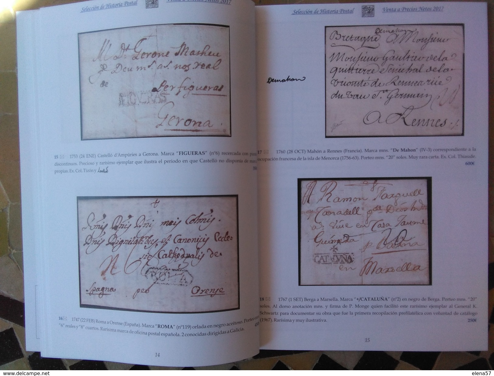 CATALOGO SUBASTA SELECCION HISTORIA POSTAL 64 PAGINAS.CLASICOS,MUCHAS ILUSTRACIONES.IDEAL PARA ORIENTADOR DE PRECIOS ACT - Catalogues For Auction Houses