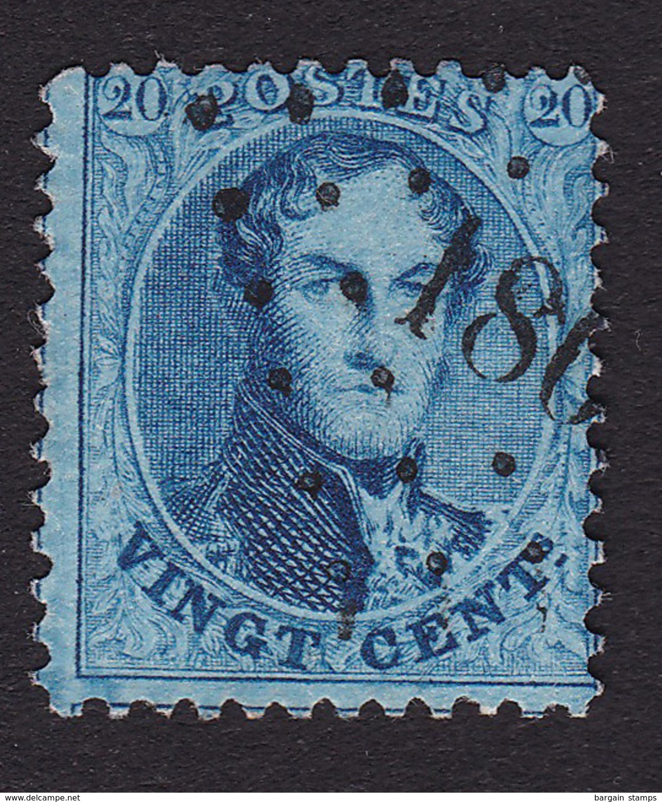 Belgique - COB 15 Oblitération 180 Herzele - 1863-1864 Medaillen (13/16)