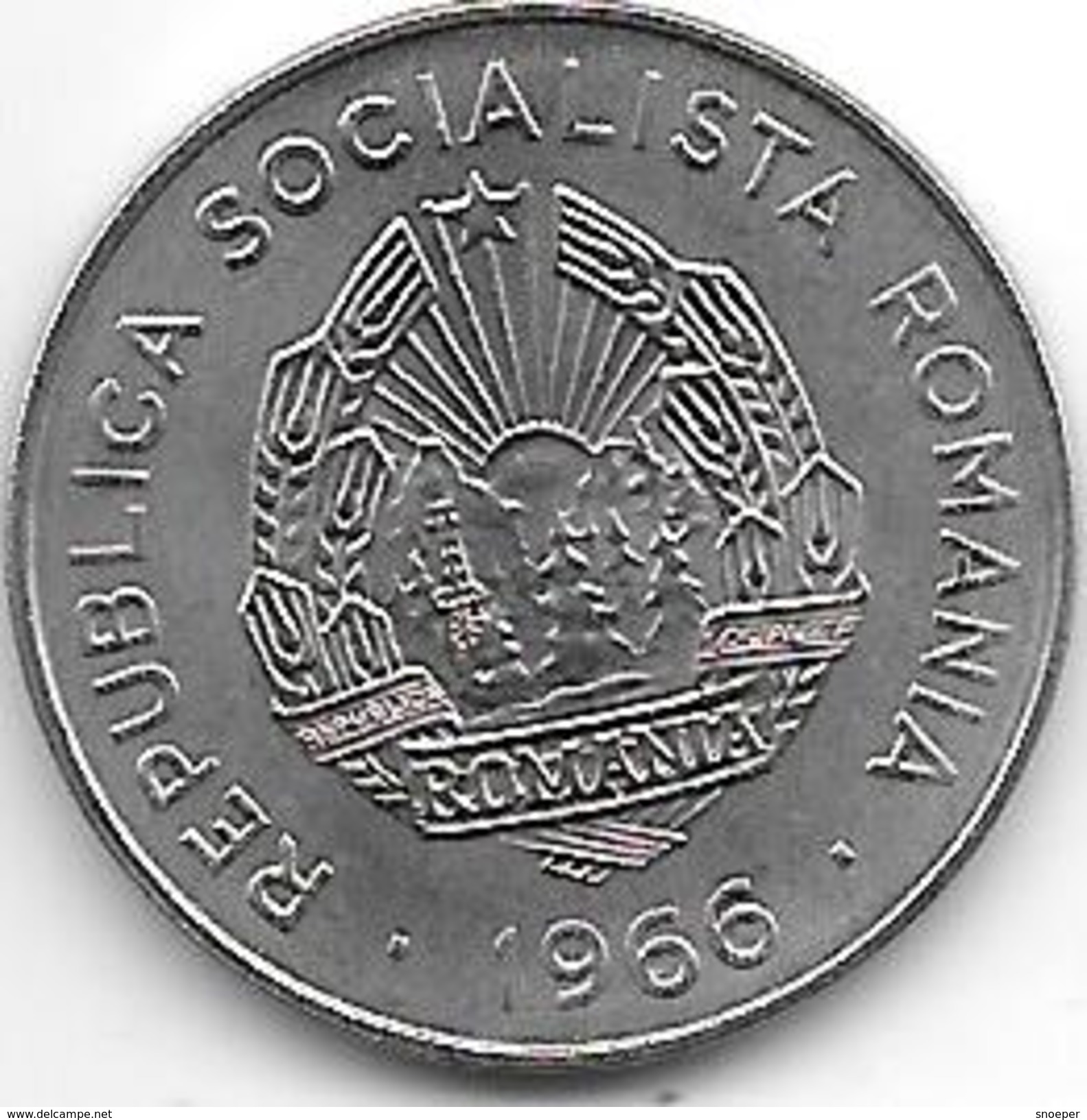 Romania 25 Bani 1966  Km 94    Unc - Roumanie