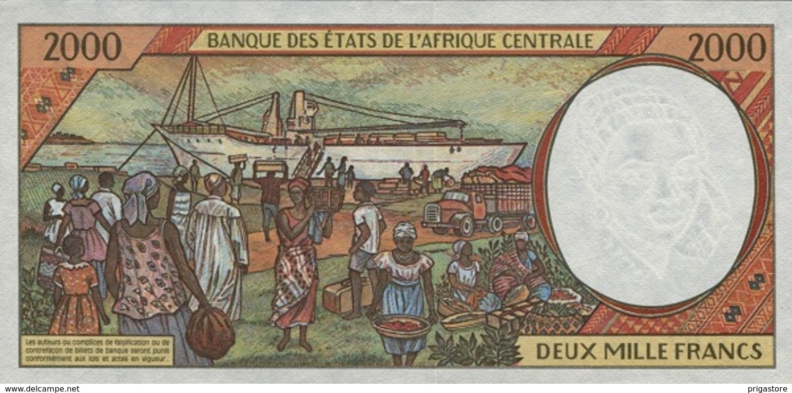 East African States - Afrique Centrale Centrafrique 1998 Billet 2000 Francs Pick 303 E Neuf 1er Choix UNC - Centrafricaine (République)