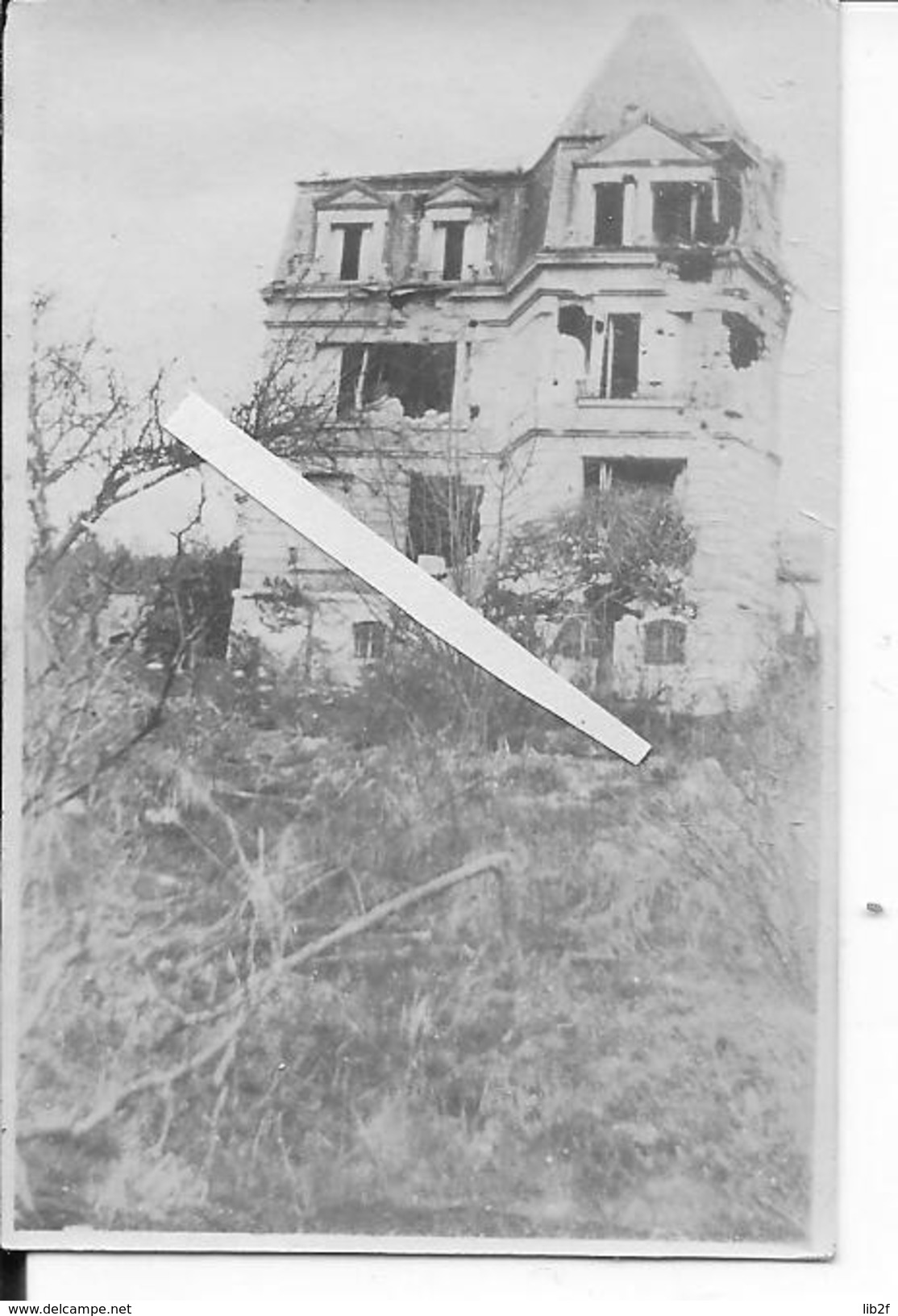 Aisne Pommiers 1916 Villa Dans Le Village 1 Photo D'un Album Du I.R 65 14-18 Ww1 1914-1918 - War, Military