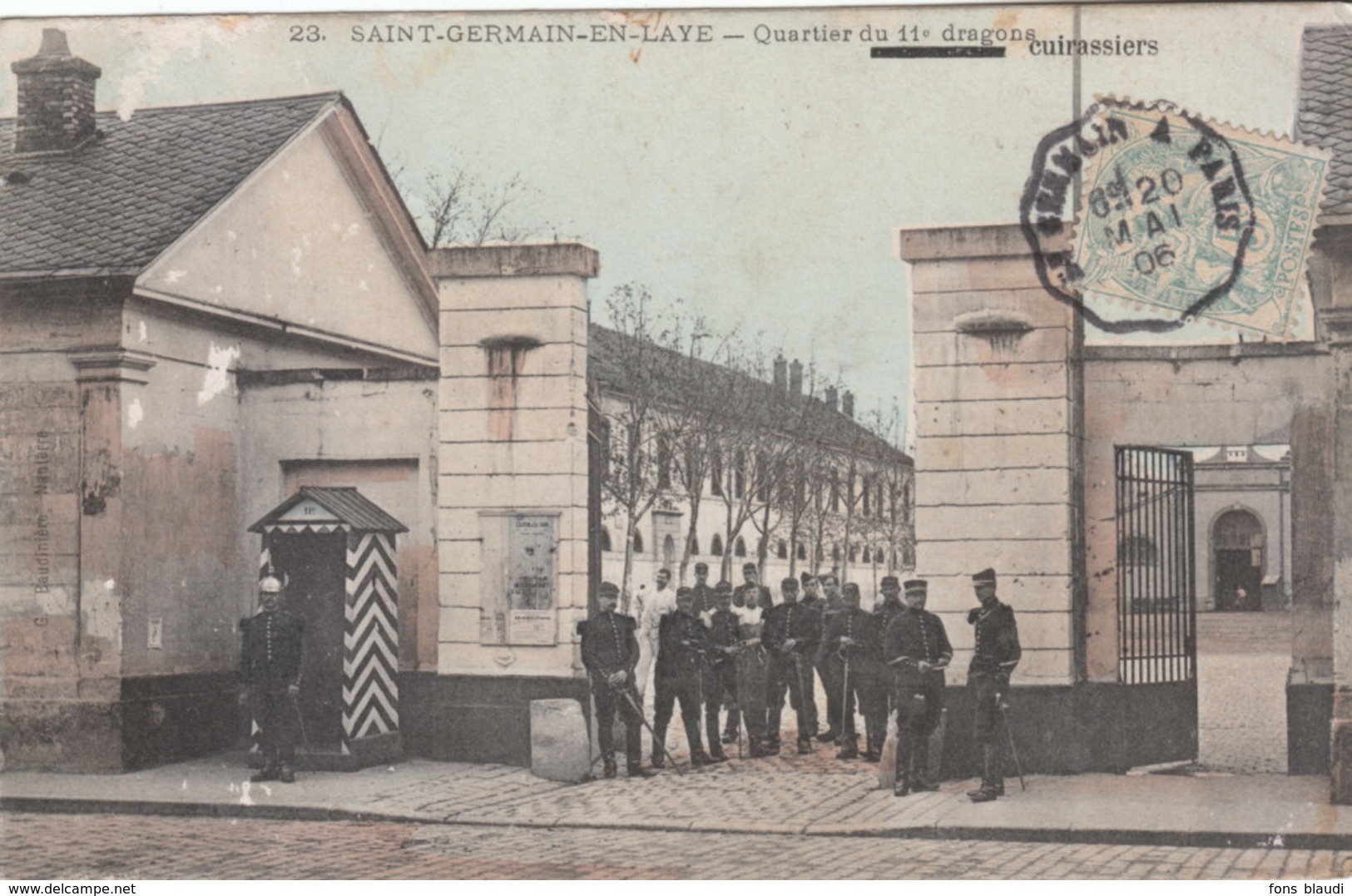 CPA - Saint-Germain-en-Laye - Le Quartier Du 11ème Cuirassier - Voyagée 1906 - FRANCO DE PORT - St. Germain En Laye