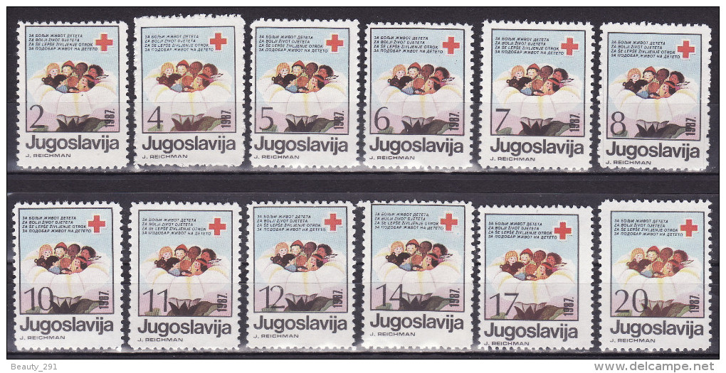 YUGOSLAVIA 1987. Red Cross, MNH (**):VF PERF 10 - Bienfaisance