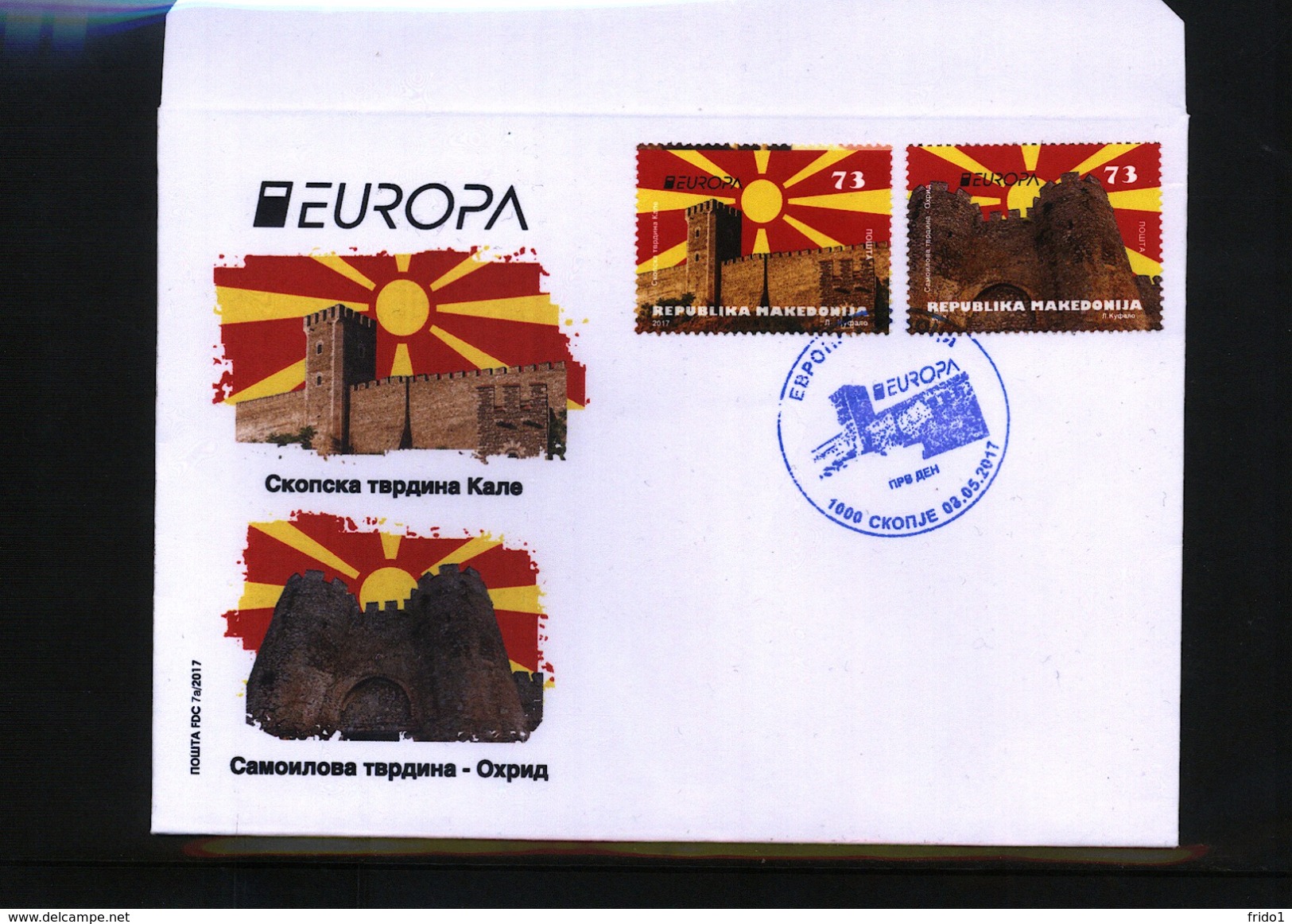 Makedonien / Macedonia 2017 Europa Cept  Set FDC - 2017