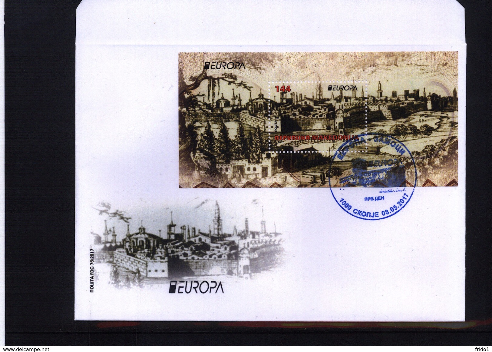 Makedonien / Macedonia 2017 Europa Cept  Block FDC - 2017