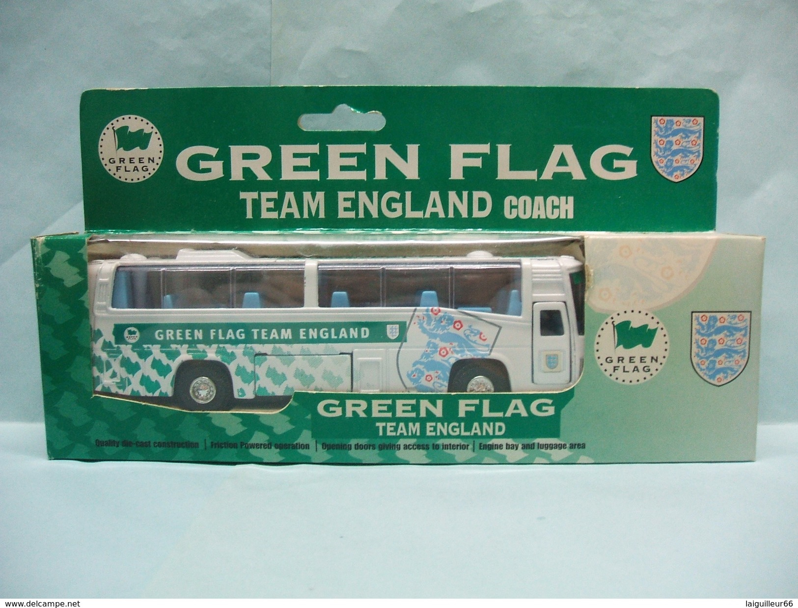 Green Flag - Bus Car TEAM ENGLAND COACH David Halsall Réf. FC005 BO - Camions, Bus Et Construction