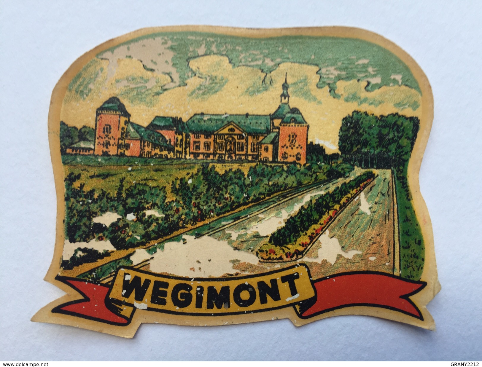 DOMAINE DE WEGIMONT " Décalcomanie Ancienne Année 50" . - Stickers