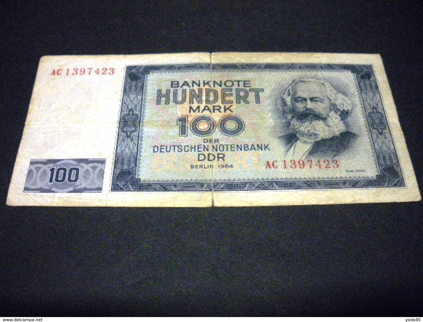 ALLEMAGNE ,  REPUBLIQUE DEMOCRATIQUE ALLEMANDE 100 Mark 1964 , Pick N°  , GERMANY Républic Démocratic - 100 Deutsche Mark