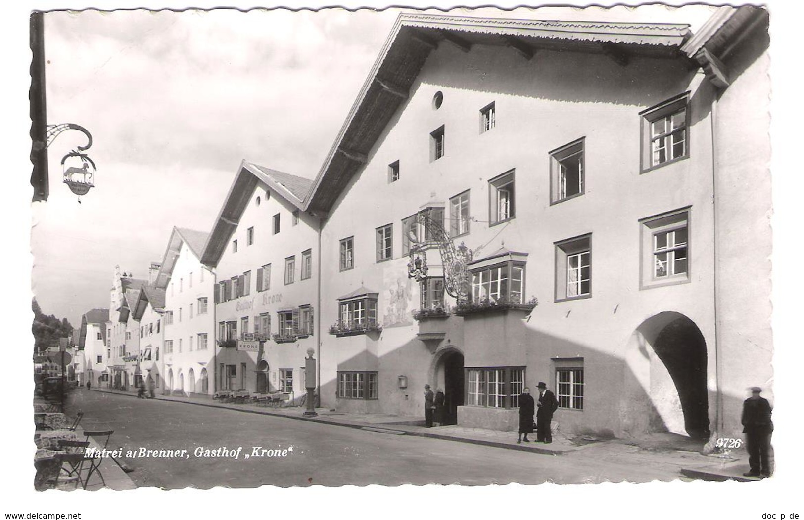 Österreich - Matrei Am Brenner - Gasthof Krone - Alte Strassenansicht - Tirol - Osttirol - Matrei Am Brenner