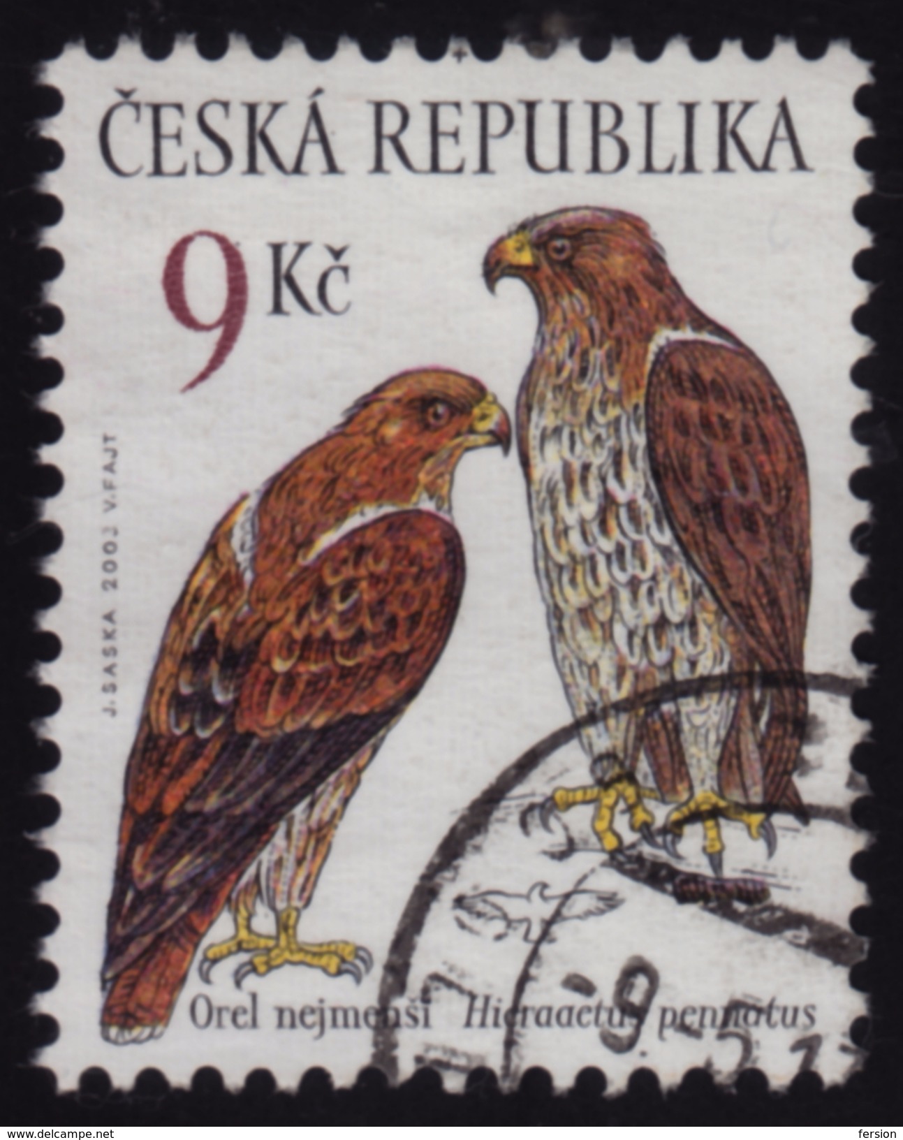 Booted Eagle / Hieraaetus Pennatus - USED - 2003 Czech Republic - Gebruikt